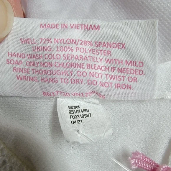 Stoney Clover Lane x Target Ruffle Bikini Swim Top White Women's Size XXS (00) - Picture 5 of 6